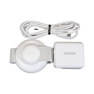 Mm9U Anker Ultra Compact 3 In 1 Wireless Charging Station Foldable W/Pouch White